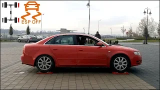 SLIP TEST - Audi A4 B7 Quattro - @4x4.tests.on.rollers