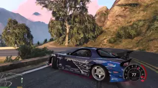 GTA V DRIFT - Kazama Auto FD3S RX-7 On the Grapevine