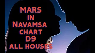 MARS in NAVAMSA D9 all houses hindi Vedic astrology