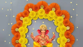 Ecofriendly Ganesh Decoration at home