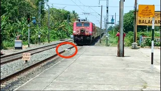 ACCIDENT SITUATION !! HIGH SPEED TRAIN HIT GOAT !!!