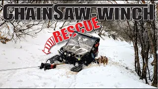 Chainsaw Powered Winch Offroad Snow Recovery