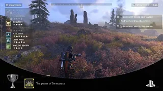 Helldivers 2 The Power Of Democracy Trophy - PS5 HDR