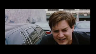 Andrew cracks Tobey Maguire's back