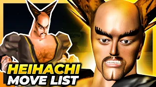 HEIHACHI MISHIMA MOVE LIST - Tekken 1