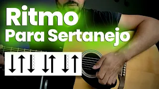 Como Fazer o Ritmo (Batida) De Sertanejo, Mais Usado Para Tocar Violão!