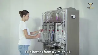 Manual Bottle Filler GRAVITY With 6 Filling Heads | Filling Liquids | ProFruit