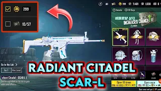 Radiant Citadel SCAR-L Crate Opening in Korea Japan Version || Free Mythic Gun || PUBG KR