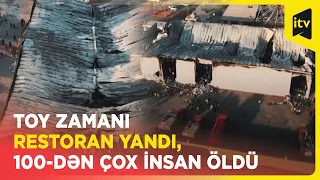 Gəlin və bəyin rəqsi zamanı məşəllər tavanı yandırdı, restoran külə döndü | İraq