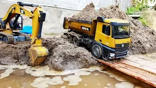 MOBIL TRUK TRONTON MAN MUAT PASIR- BACKHOE LOADER - BEKO KERUK EXCAVATOR RC