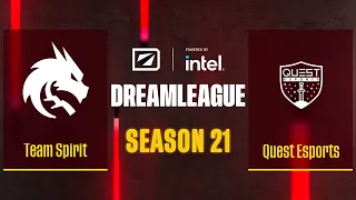 Dota2 - Team Spirit vs Quest Esports - Game 2 - DreamLeague Season 21 - Group B