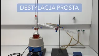 Destylacja prosta - aceton