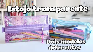 ESTOJO TRANSPARENTE BOX E COM GLITTER - DOIS MODELOS DIFERENTES- Passo a Passo | Atelier LoveYu