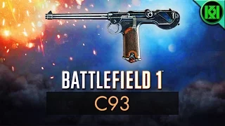 Battlefield 1: C93 Review (Weapon Guide) | BF1 Weapons + Guns | Borchardt C-93 Pistol Gameplay