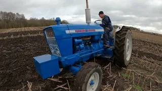 1968 Ford 5000 4.2 Litre 4-Cyl Diesel Tractor (75 HP) with Fiskars Plough