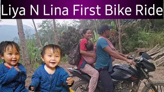 Liya And Lina First Bike Ride✨️😊