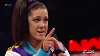 WWE Raw 6/03/17 Charlotte Flair & Bayley & Sasha Banks Triple Threat Segment