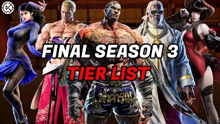 The FINAL Season 3 Tier List | TEKKEN 7