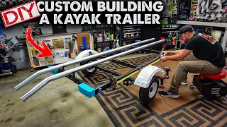 EASY!! DIY Kayak Trailer Build!! Simple - Lightweight - Custom 🛶 2022