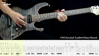 Metallica - Fade to Black Guitar Solo Lesson With Tab(Slow Tempo)