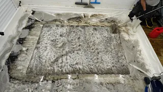 Smoke Damaged, Muddy, Discarded Rug Restoration | Carpet Cleaning Satisfying ASMR