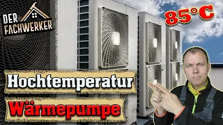 Wie schafft es diese Wärmepumpe auf 85°C Vorlauftemperatur?