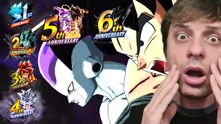 😭¡MUCHA NOSTALGIA! REACCIONANDO a TODOS los TRAILERS de ANIVERSARIOS de DRAGON BALL LEGENDS