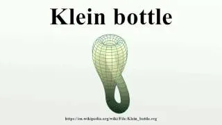 Klein bottle