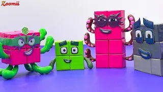 Numberblocks in 3D MAGNET - Numberblocks Satisfying Video #118 Color