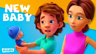 The New Baby 👶 | @Fixies | Animation for Kids | #Baby