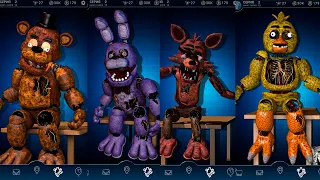 FNAF 1 Deathscreen (corpse) Animatronics - FNAF AR Workshop animations