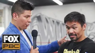 Manny Pacquiao open workout from Wildcard Gym | PBC on FOX