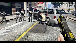 GTA 5 - Michael And His FIB Security VS Martin Madrazo's Gang