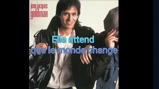 Jean-Jacques Goldman - Elle attend (karaoke)