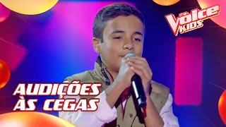 Luiz Gustavo canta 'Página de Amigos' nas Audições às Cegas – The Voice Kids | 8ª Temporada