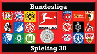 Bayer macht es schon wieder in der 97 Minute. Der 30 Spieltag der Bundeliga.