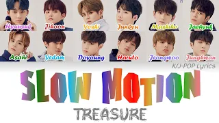 TREASURE (트레저) - SLOWMOTION Colour Coded Lyrics (Han/Rom/Eng)