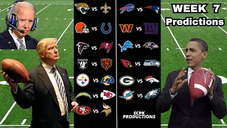 US Presidents Predict Week 7 of the NFL Season