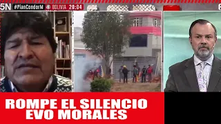 Evo Morales rompe el silencio con una gravísima denuncia contra Macri y la dictadura boliviana