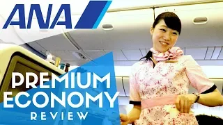 ANA Premium Economy Flight Review + All Nippon Airways Lounge at Narita