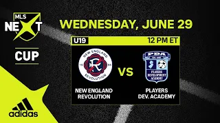 U19 MLS NEXT Cup: New England Revolution vs. Players Development Academy | June 29, 2022 | FULL GAME