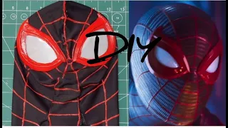 Making Miles Morales Fabric Mask.With free downloadable templates.#Spidermannowayhome.