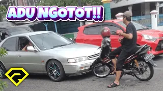 PANTANG MUNDUR!! PEMOTOR VS MOBIL LAWAN ARAH!! 😱 KAPOKMU KAPAN?!