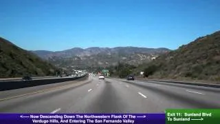 I-210 West (CA), Pasadena To Sylmar, Exit 25 To Exit 1