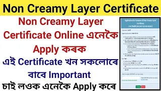 How to Apply Non Creamy Layer Certificate Online || NCL Certificate Apply || OBC Caste Certificate