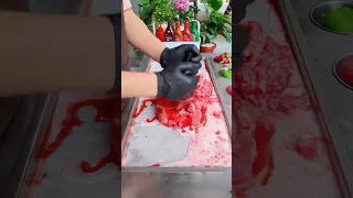 Satisfying Watermelon Ice Cream #shorts #satisfying #icecream #watermelon