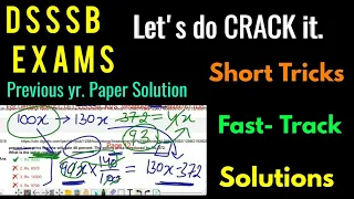 #DSSSB Previous Yr. Paper Solution..Part 1.. for all DSSSB aspirants. by Umesh Bhardwaj