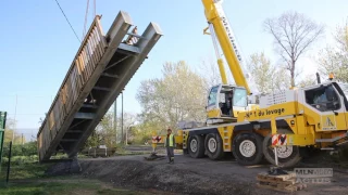 Travaux de prolongement des berges de Siagne - Mars 2017