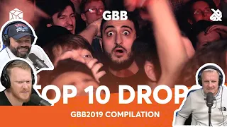TOP 10 DROPS 😱 Grand Beatbox Battle Solo 2019 REACTION!! | OFFICE BLOKES REACT!!
