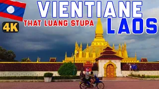 That Luang Stupa (Pha That Luang) & Temple Relaxing Walk Jul2023 #WanderingLeisure #vientiane #laos